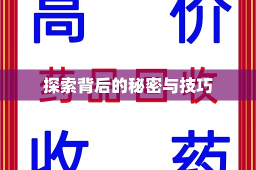 邯郸探索背后的秘密与技巧